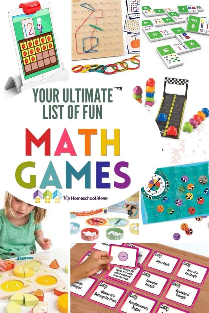 We love to use math games to help teach, review, and reinforce math concepts. When reviewing, it doesn't feel so scary when a game is used.