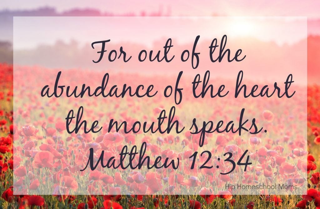 for out of the abundance of the heart
