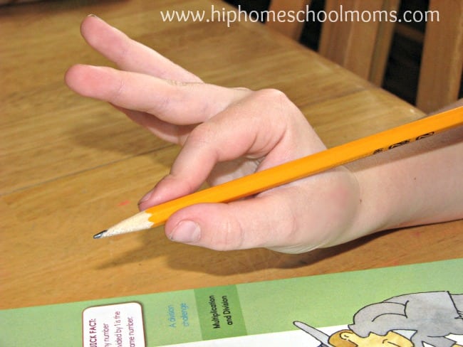 Forming a correct pencil grip