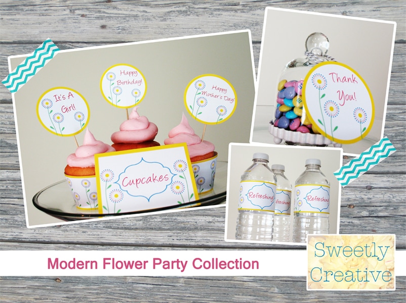 Flower Collection Display by sweetlycreative.com