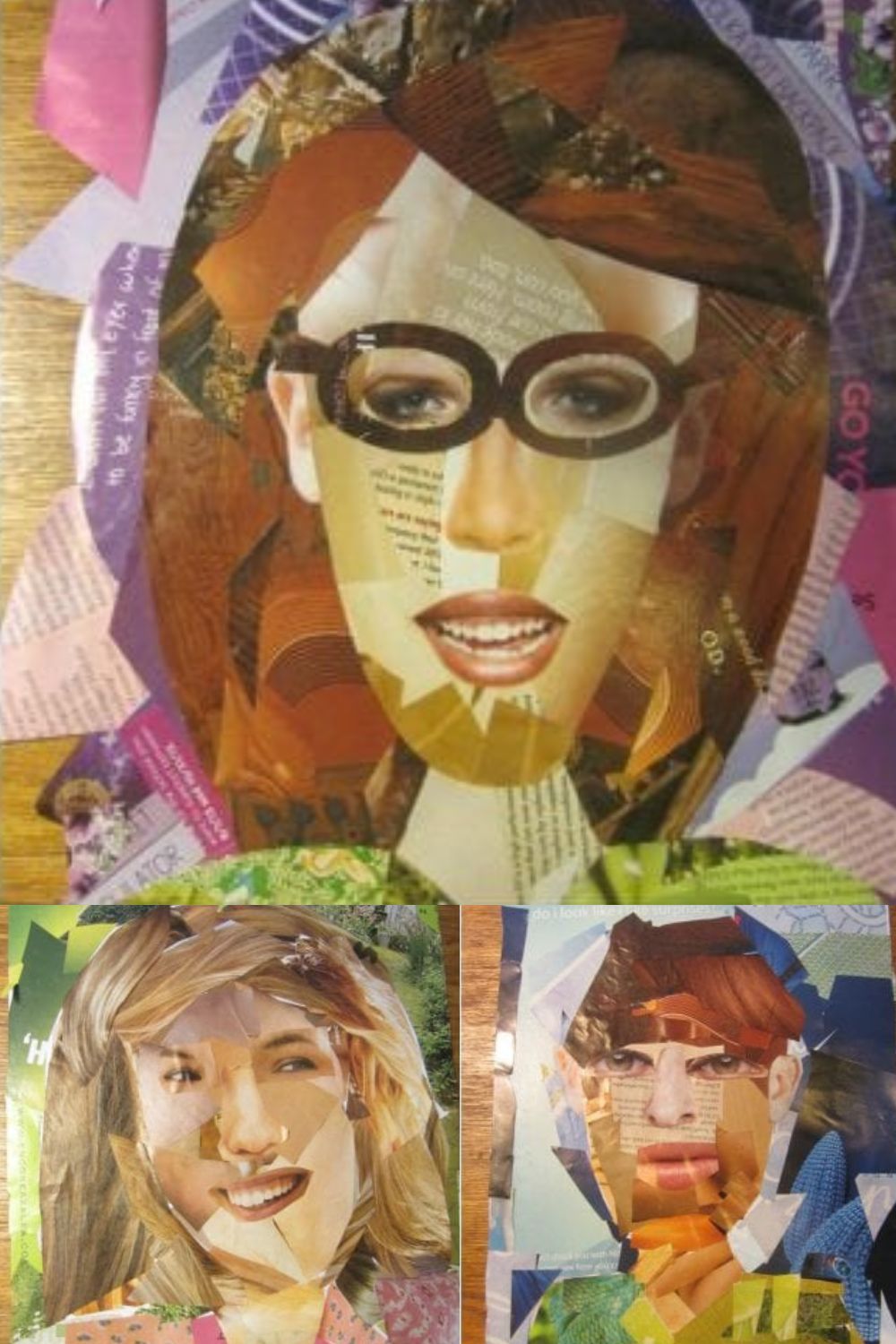 Creative Homeschool Art Project – Self-Portrait Collage