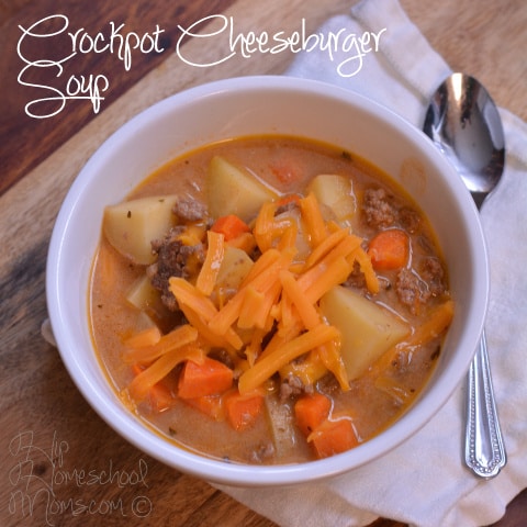 Crockpot Cheeseburger Soup