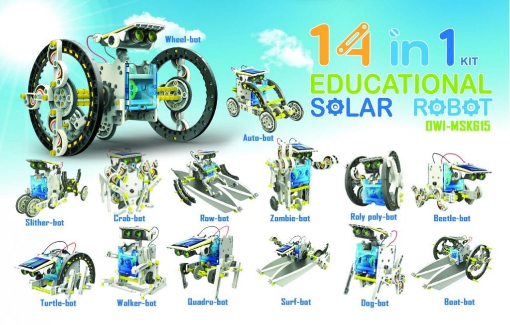Edmund Scientifics 14 in 1 Solar Robot Kit
