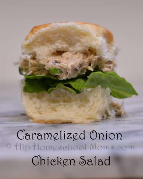 Caramelized Onion Chicken Salad Sandwiches