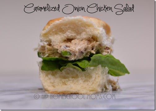 Caramelized Onion Chicken Salad Sandwiches