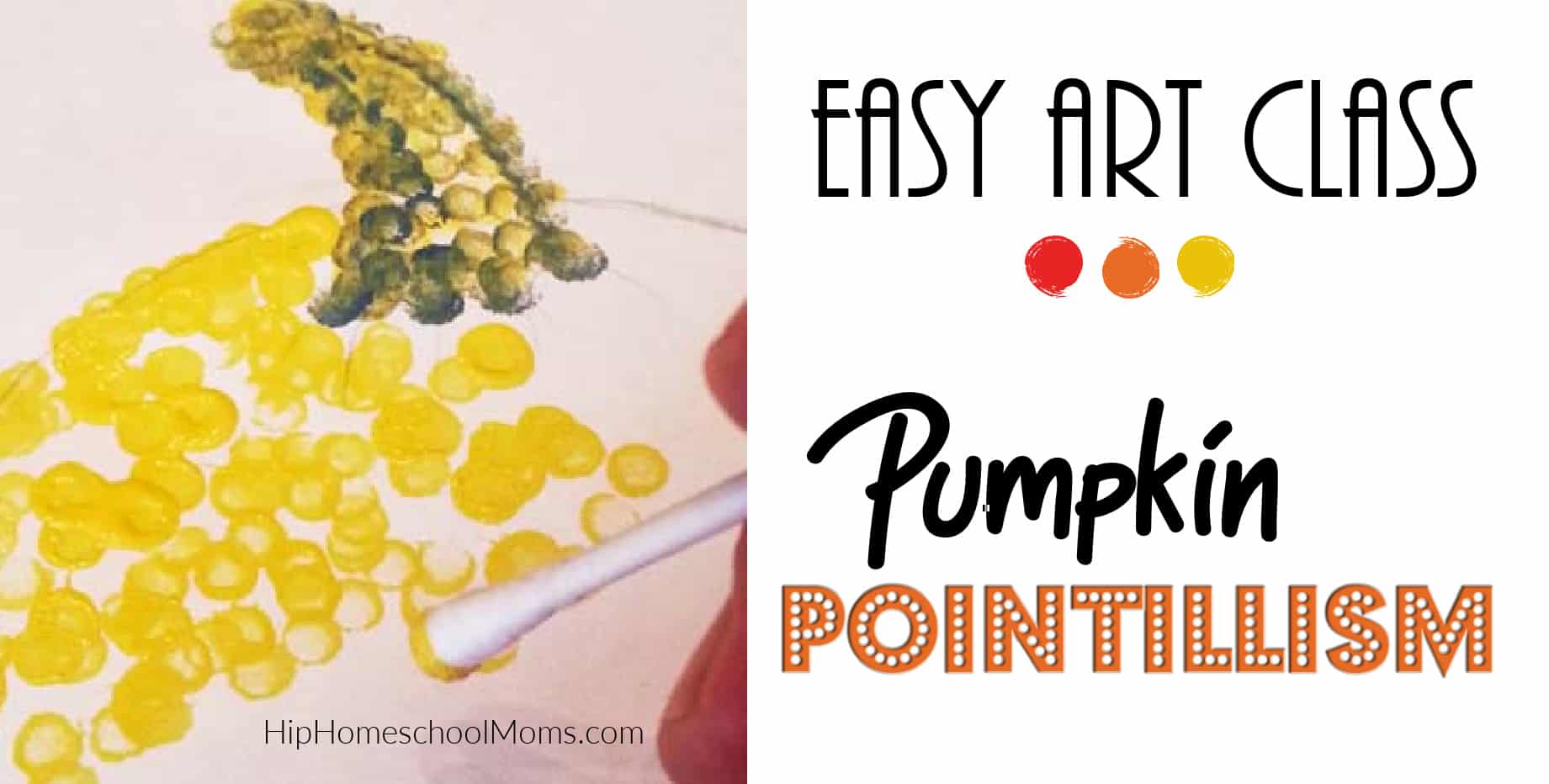 EASY ART CLASS: Pumpkin Pointillism