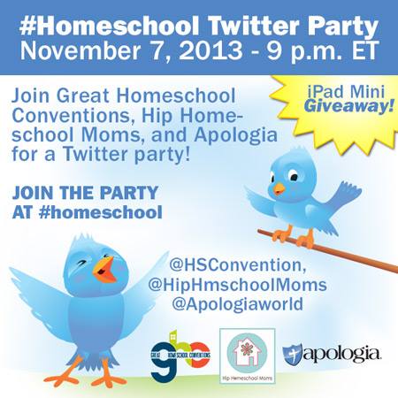 Twitter Party Apologia Hip Homeschool Moms Great Homeschool Conventions