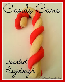 Candy Cane Scented Playdough