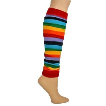 HHM Leg Warmers Rainbow Striped