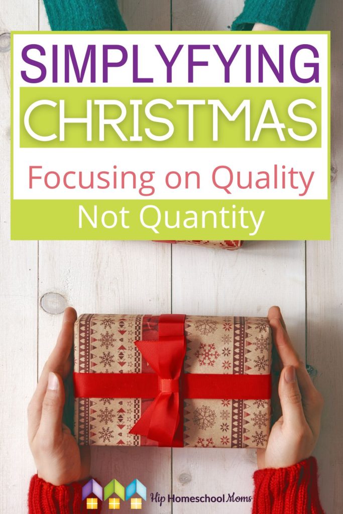 Simplifying Christmas - Focusing on Quality Not Quantity. 5 tips to get you on a road towards a stress free and simpler Christmas with Christ at the center! #Christmas