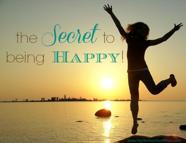 Secret to being happy