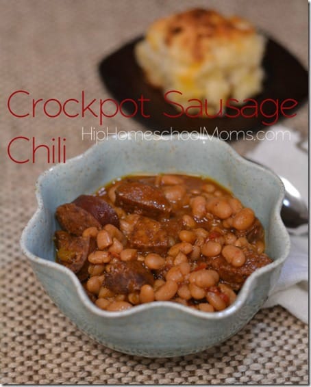 crockpot chili pinnable image