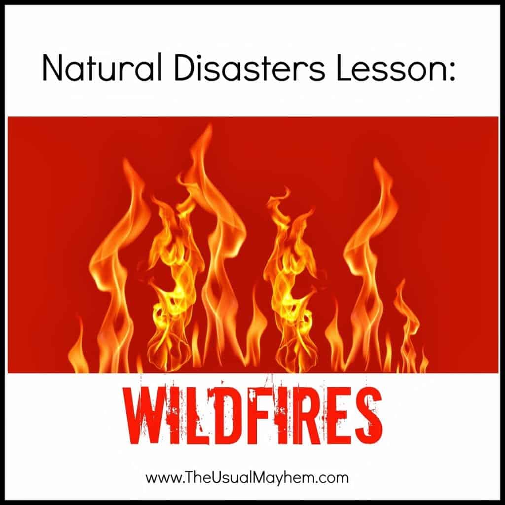 natural disasters lesson wildfire