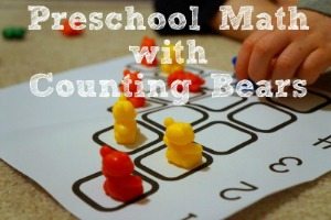 Preschool Math with Counting Bears {Free Printable!}