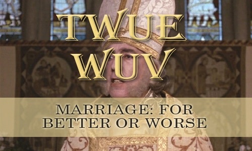 For better or for worse.....an older woman's thoughts on marriage
