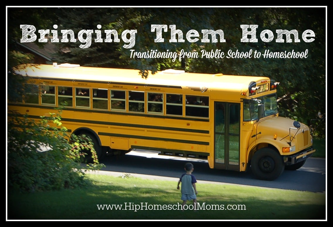 Bringing them home from public school to homeschool