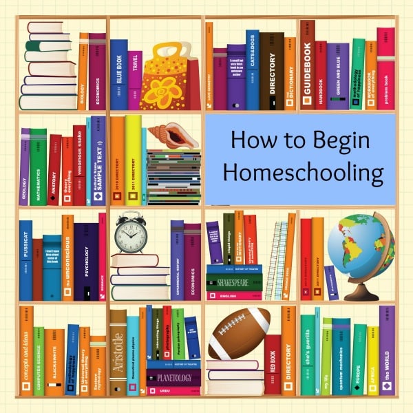how to begin homeschooling pinnable image