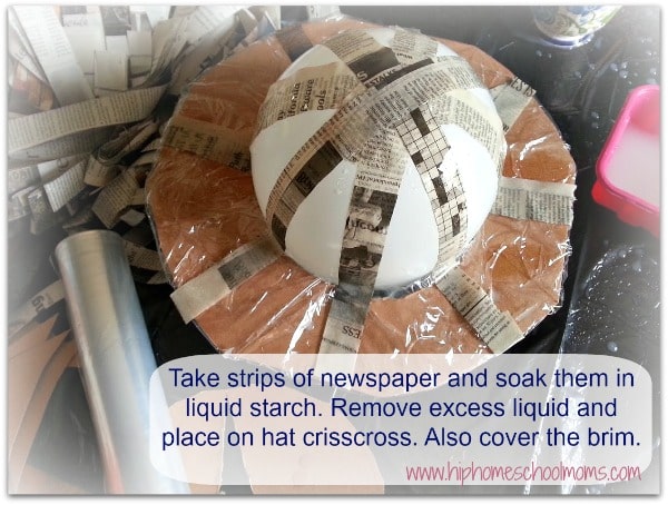 Paper Mache Hats- Can be mamde using ballon, liquid starch and newspaper. | Hip Homeschool Moms