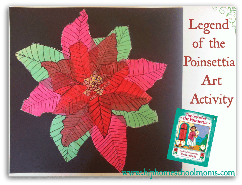 Art Activity for the Legend of the Poinsettia | Hip Homescholl Moms