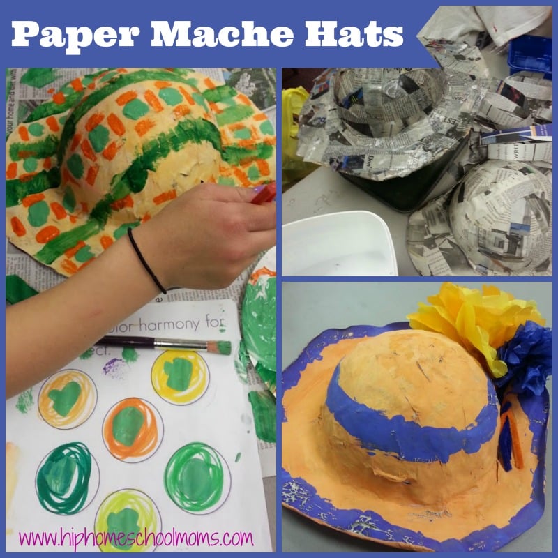 How to make Paper Mache Hats for a fun summer project! | hip Homeschool Moms