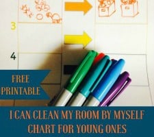 “I Can Clean My Room by Myself” Chart with FREE Printable