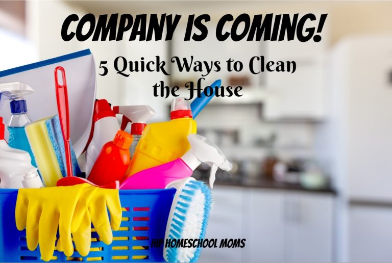 Company is Coming!! 5 Quick Ways to Clean the House