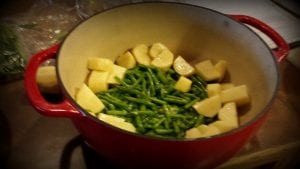 green beans potatoes