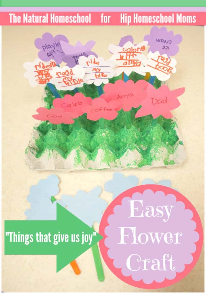 “Things That Give Us Joy” Easy Flower Craft
