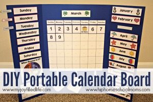 DIY Portable Calendar Board