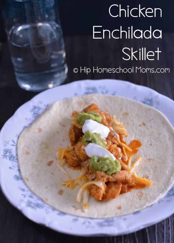 Chicken Enchilada Skillet by Constance Smith from Hip Homeschool Moms