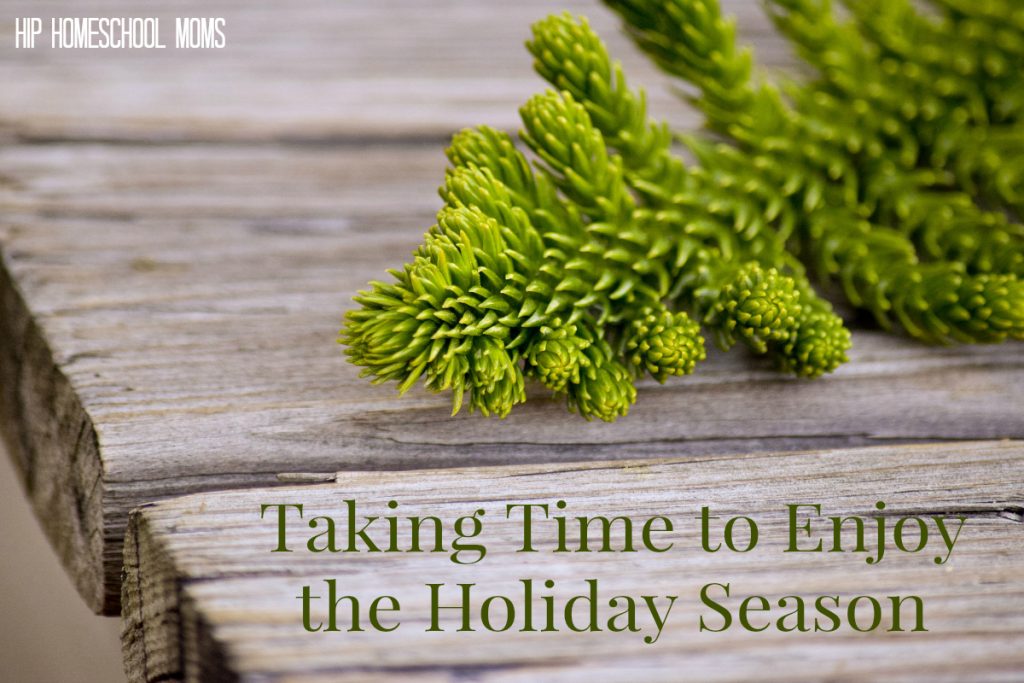 Taking Time to Enjoy the Holiday Season from Hip Homeschool Moms