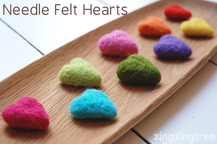 How-to-make-Needle-Felt-Hearts