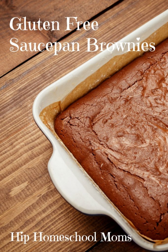 HHM Gluten Free Saucepan Brownies Pinnable Image