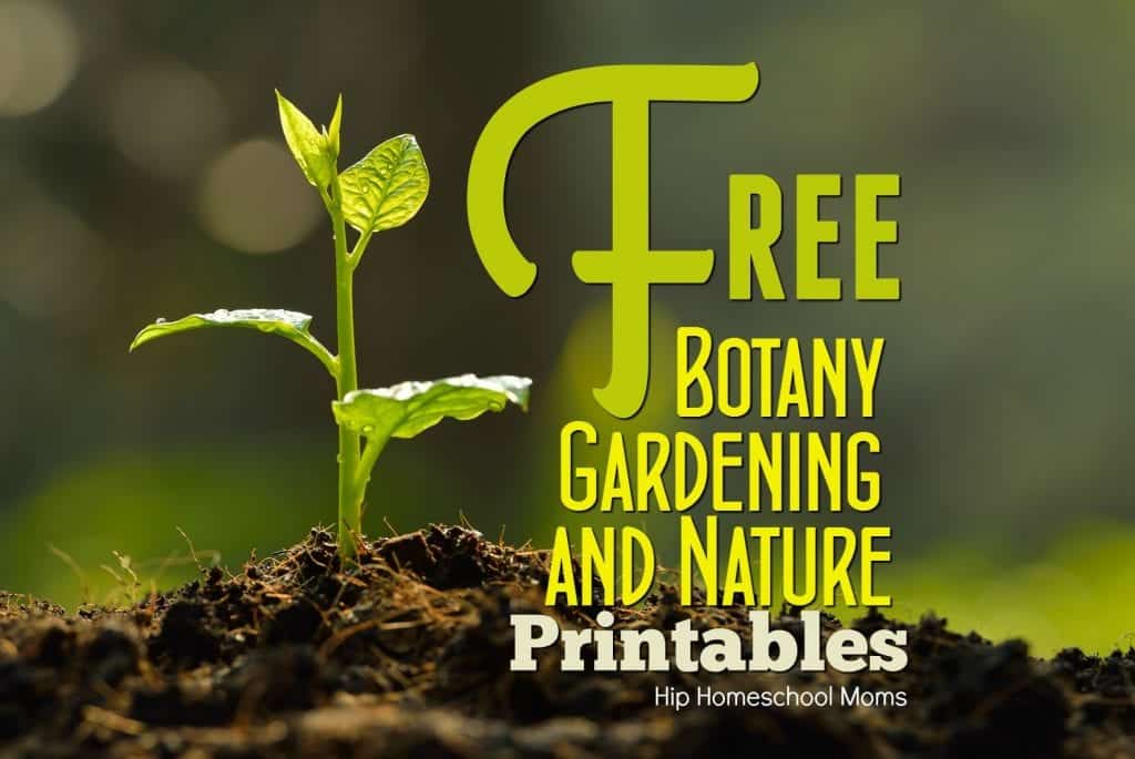 free botany gardening and nature printables wide