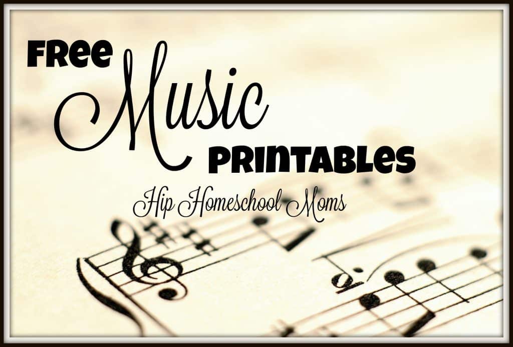 Music Related Printables - Hip Homeschool Moms