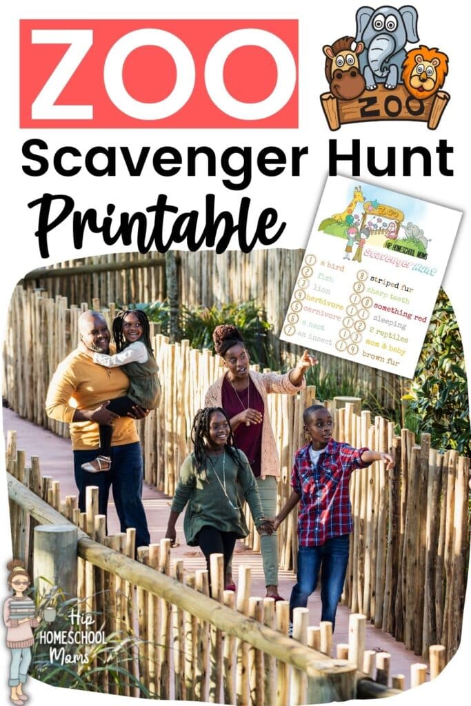 Zoo Scavenger Hunt Printable