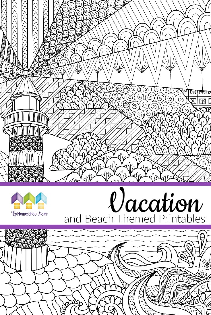Vacation and Beach Themed Printables - Hip Homeschool Moms