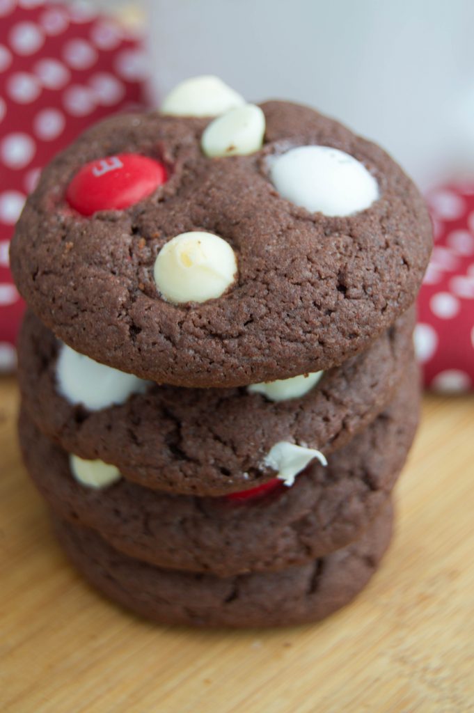 Peppermint Chocolate Cake Mix Cookies