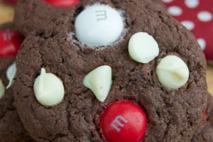 Peppermint Chocolate Cake Mix Cookies