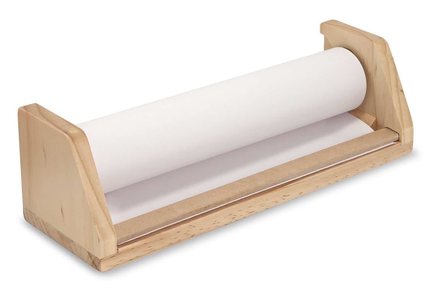 DEAL ALERT: Wooden Tabletop Paper Roll Dispenser With White Bond Paper  24% off!