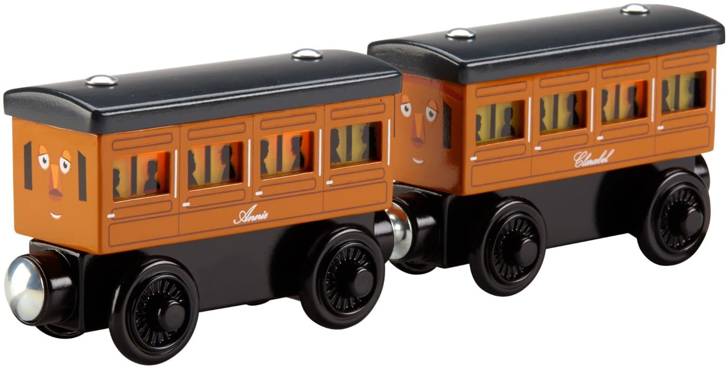 DEAL ALERT: Thomas the Train Wooden Railway Light-Up Reveal Annie & Clarabel – 40% off!