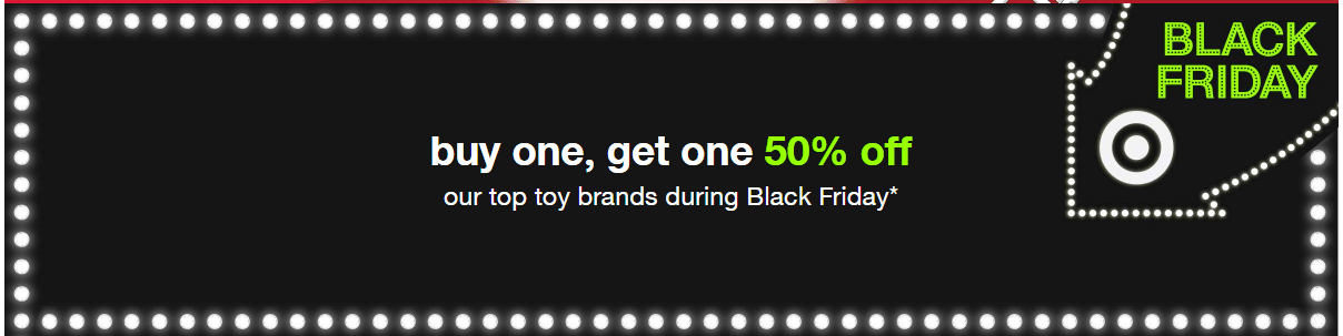 DEAL ALERT: Buy One Get One 50% off Top Toy Brands