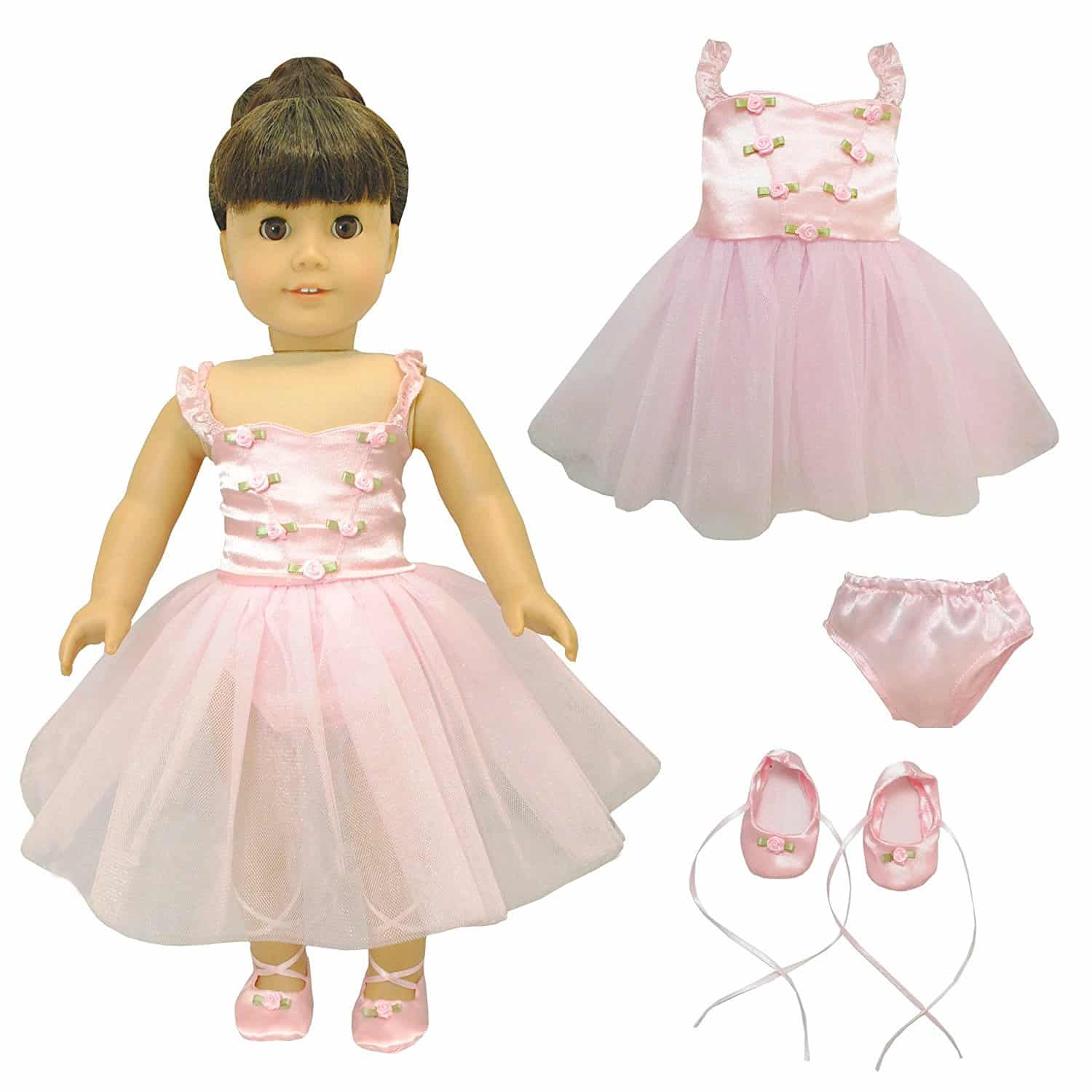 LIGHTNING DEAL ALERT! Click to open expanded view Pink Butterfly Closet Ballet Ballerina Dance Dress for 18-inch Dolls