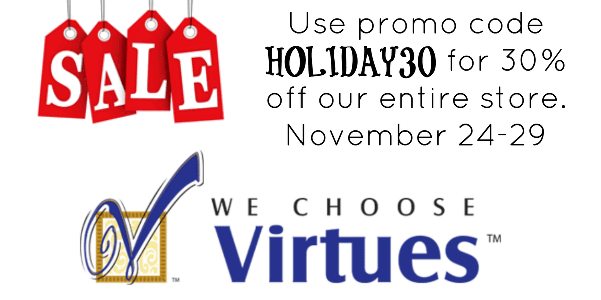 DEAL ALERT: 30% off Everything at We Choose Virtues