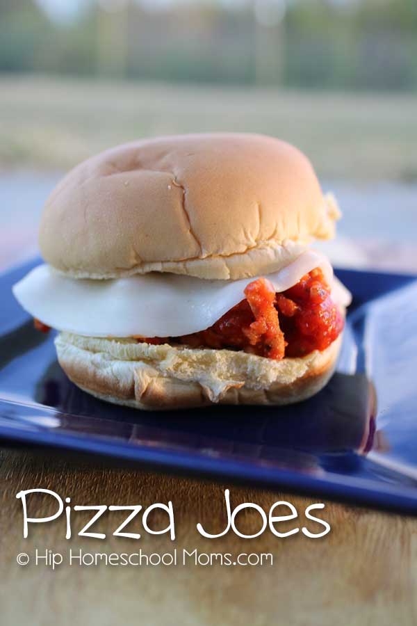 Pizza Joes - easy and kid friendly, straight from your slow cooker. Get the recipe from Hip Homeschool Moms