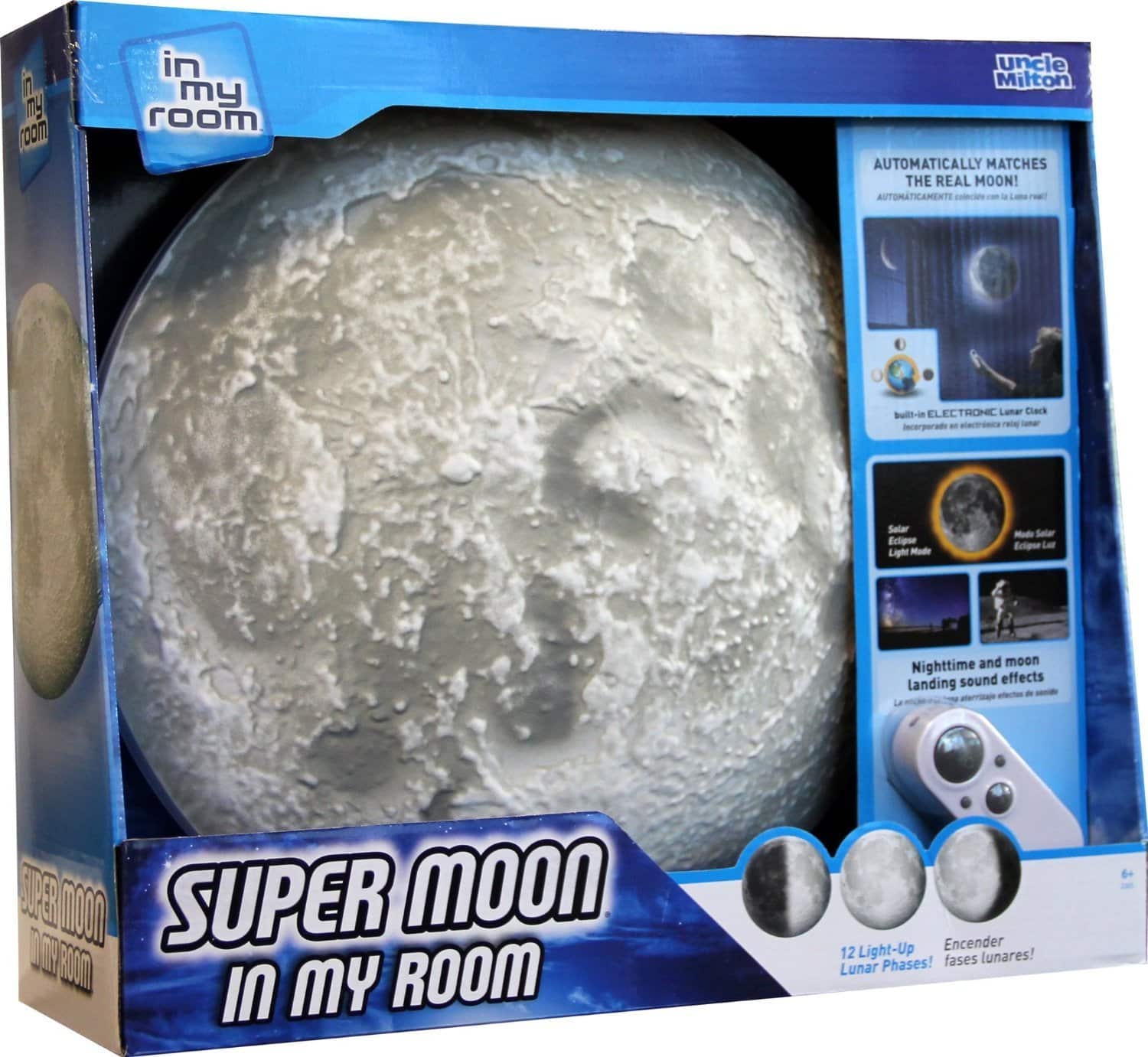 LIGHTNING DEAL ALERT! Super Moon In My Room Remote Control Wall Décor Night Light with Sound – 36% off