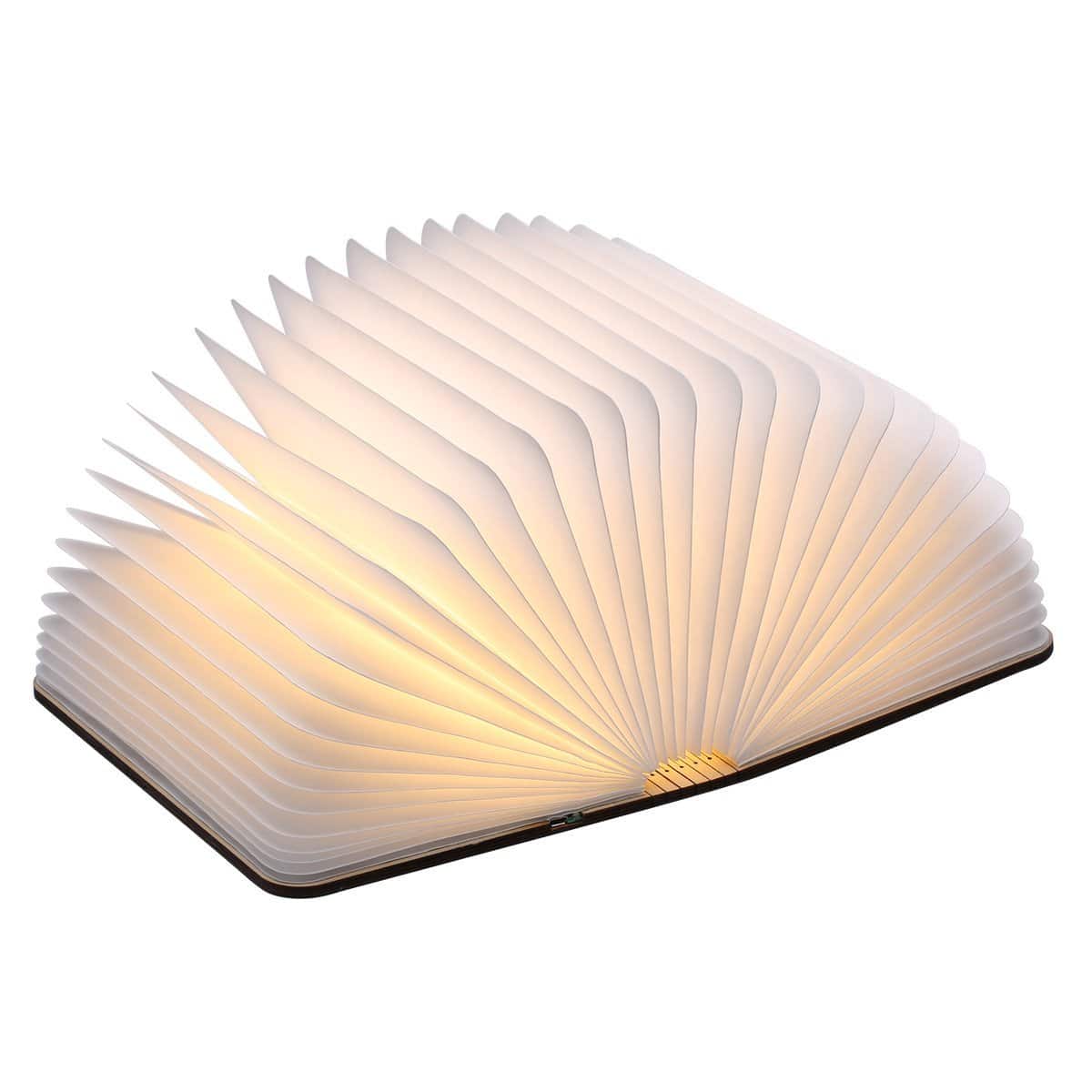LIGHTNING DEAL ALERT! Rechargeable Magnetic Wooden Folding LED Night Light Book Light – 62% off