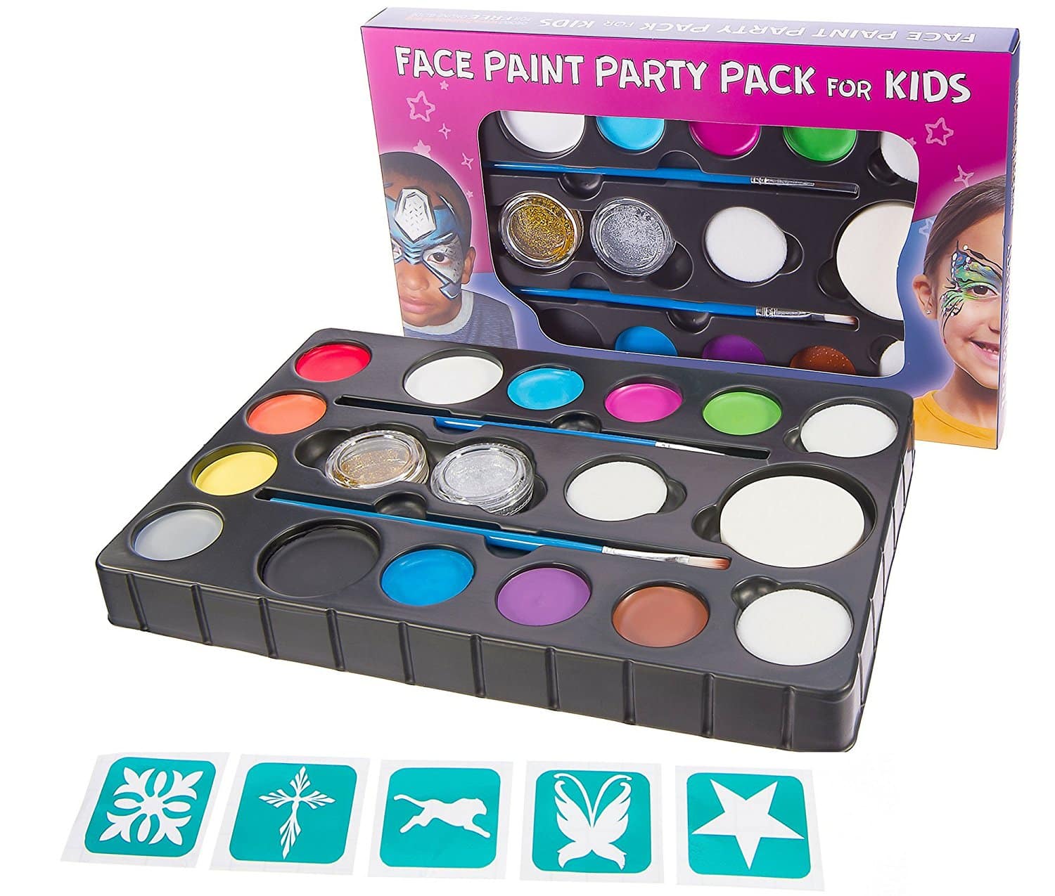 LIGHTNING DEAL ALERT! Face Paint for Kids XL Party Pack – 74% off!