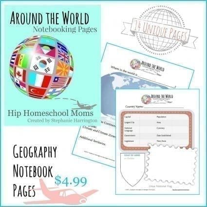 Around the World Notebook Pages