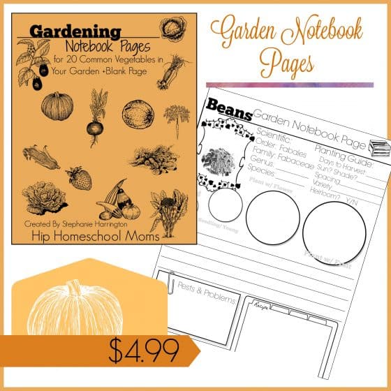 Garden Notebook Pages